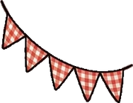 Garlands and hanging things, a sticker from the The Pizzeria world