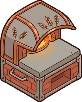 Fireplaces and stoves, a sticker from the The Pizzeria world