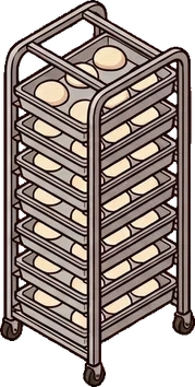 Big floor pieces, a sticker from the The Pizzeria world