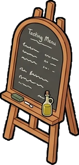 Big floor pieces, a sticker from the The Pizzeria world