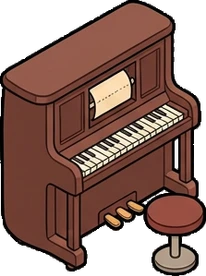Big floor pieces, a sticker from the The Pizzeria world