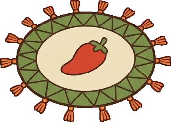 Rugs, a sticker from the The Pizzeria world