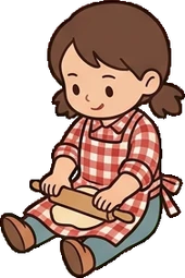 People sitting, a sticker from the The Pizzeria world