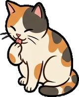 Cats and small animals, a sticker from the The Pizzeria world