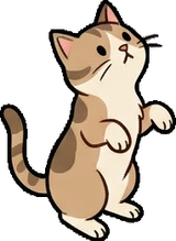 Cats and small animals, a sticker from the The Pizzeria world