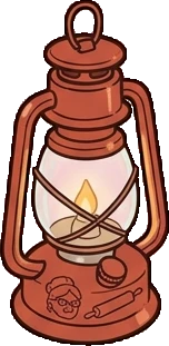 Candles and small lights, a sticker from the The Pizzeria world