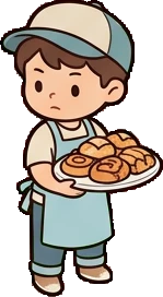 People standing, a sticker from the The Pizzeria world
