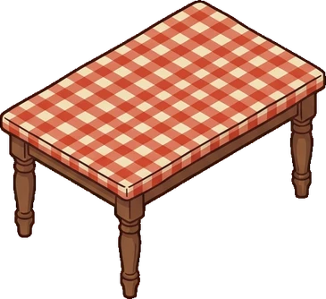 Tables, a sticker from the The Pizzeria world