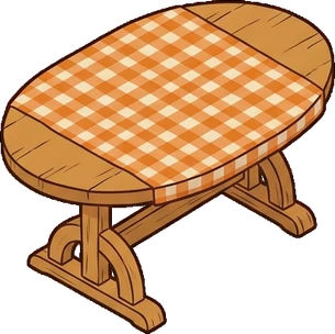 Tables, a sticker from the The Pizzeria world