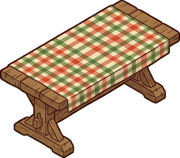 Tables, a sticker from the The Pizzeria world
