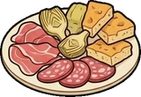 Food and drinks, a sticker from the The Pizzeria world