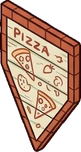 Wall art and frames, a sticker from the The Pizzeria world
