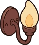 Wall lights, a sticker from the The Pizzeria world