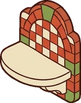 Wall shelves, a sticker from the The Pizzeria world