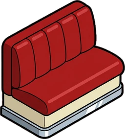 Benches, a sticker from the The Diner world