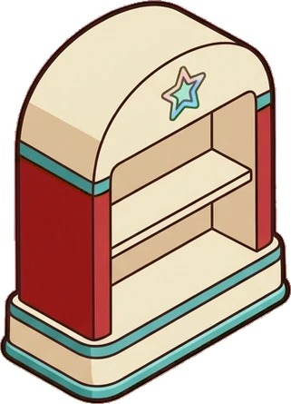 Bookcases, a sticker from the The Diner world
