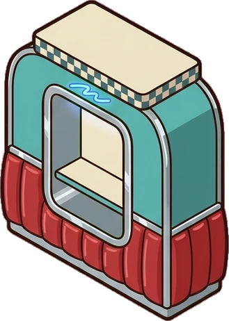 Bookcases, a sticker from the The Diner world
