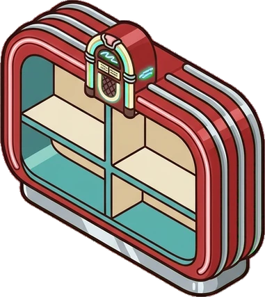 Bookcases, a sticker from the The Diner world