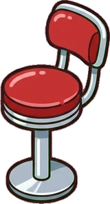 Chairs, a sticker from the The Diner world