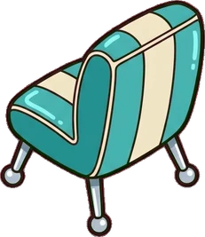 Chairs, a sticker from the The Diner world