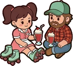 People together, a sticker from the The Diner world