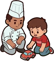 People together, a sticker from the The Diner world