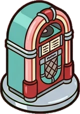 Collectibles, a sticker from the The Diner world