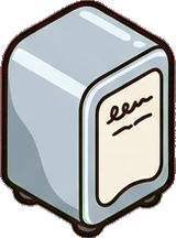 Collectibles, a sticker from the The Diner world