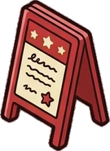 Collectibles, a sticker from the The Diner world