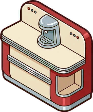 Counters, a sticker from the The Diner world