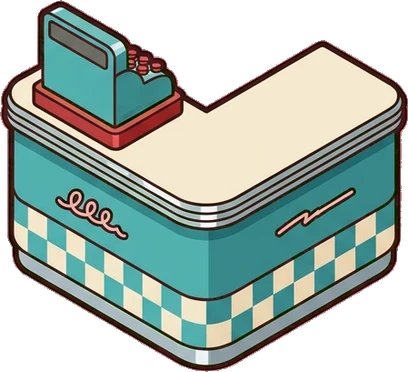 Counters, a sticker from the The Diner world