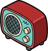 Gadgets and devices, a sticker from the The Diner world