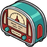 Gadgets and devices, a sticker from the The Diner world