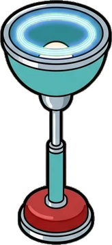 Floor lamps, a sticker from the The Diner world