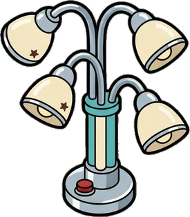 Floor lamps, a sticker from the The Diner world
