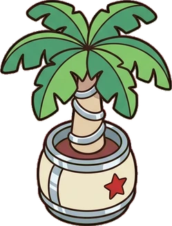 Floor plants, a sticker from the The Diner world