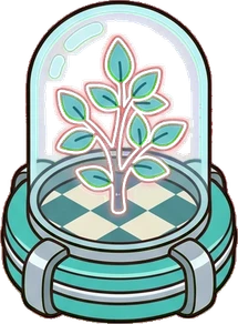 Floor plants, a sticker from the The Diner world
