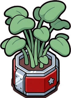Floor plants, a sticker from the The Diner world