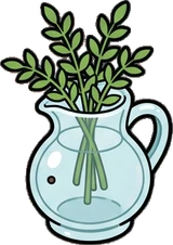 Small plants, a sticker from the The Diner world