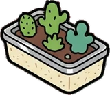 Small plants, a sticker from the The Diner world