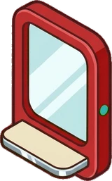 Mirrors, a sticker from the The Diner world