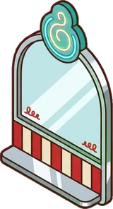 Mirrors, a sticker from the The Diner world