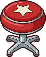 Poufs and ottomans, a sticker from the The Diner world