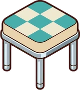 Poufs and ottomans, a sticker from the The Diner world