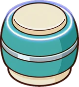 Poufs and ottomans, a sticker from the The Diner world