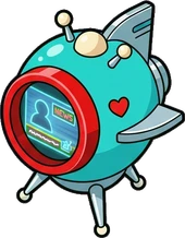 Screens and monitors, a sticker from the The Diner world