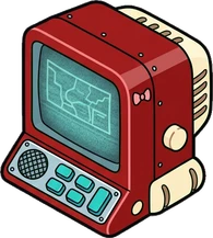 Screens and monitors, a sticker from the The Diner world