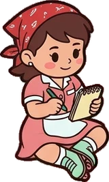 People sitting, a sticker from the The Diner world