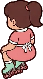 People sitting, a sticker from the The Diner world