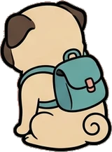 Cats and small animals, a sticker from the The Diner world